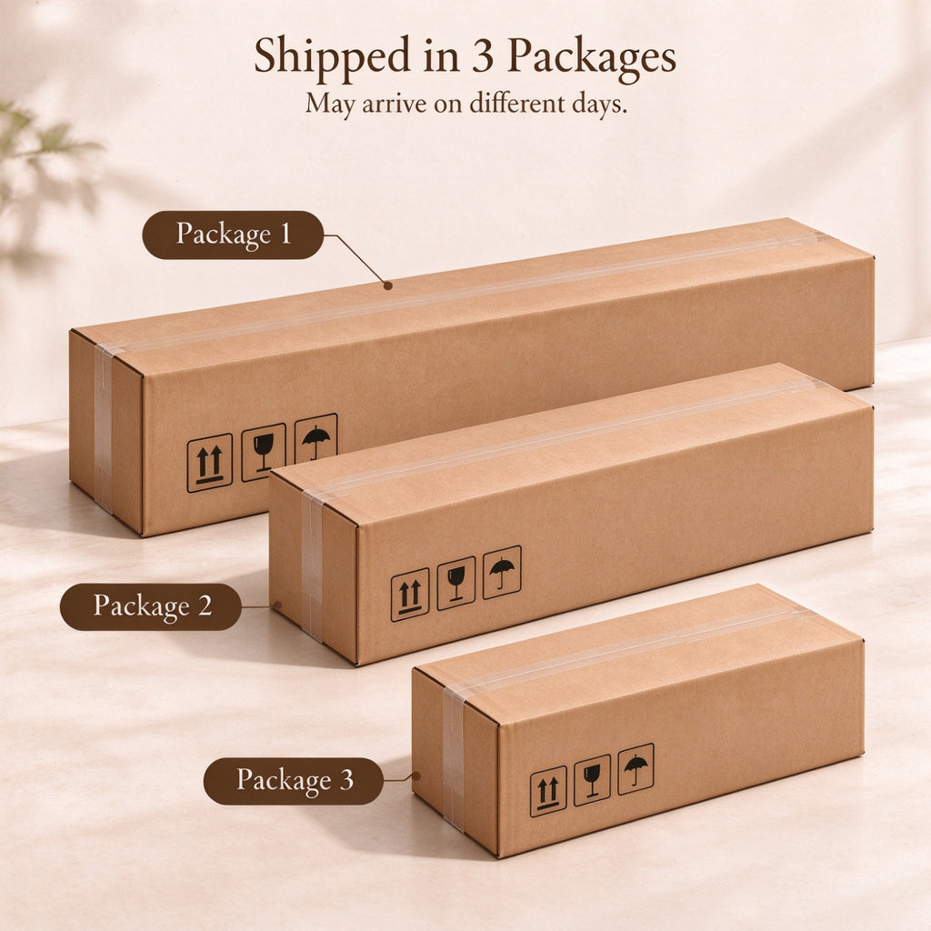 Vintagearth 3 Piece Dresser and Nightstand Set for Bedroom, Rattan 9-Drawer Dresser, 2-Drawer Nightstand Set of 2, Boho Bedroom Furniture Set, Natural Oak